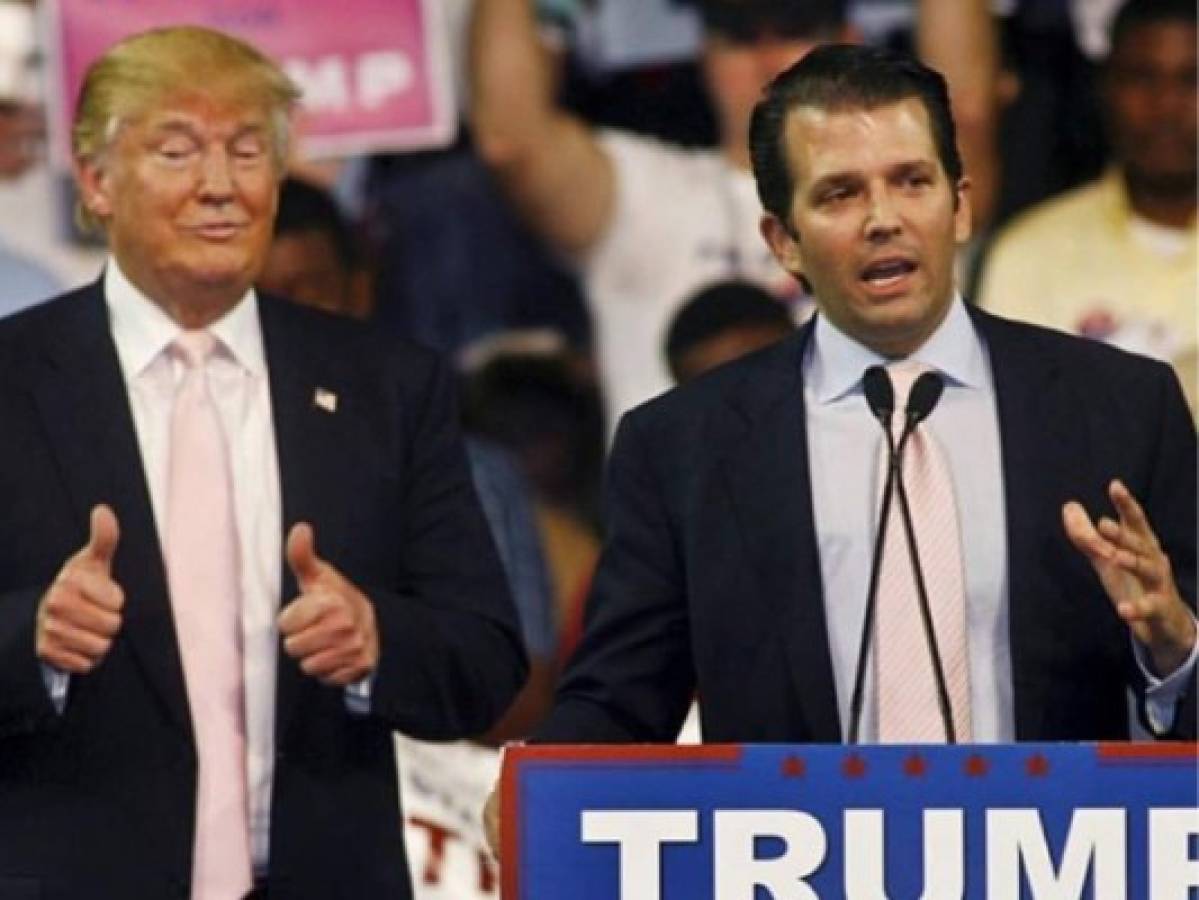 Donald Trump Jr publica polémica foto de su padre en Instagram