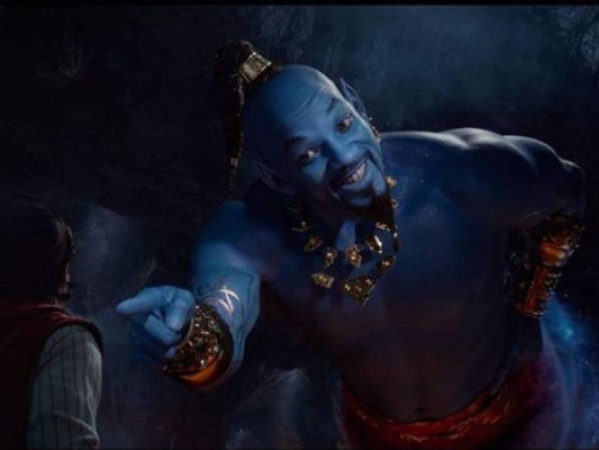 Así luce Will Smith en la película Aladdin. Foto Instagram Will Smith