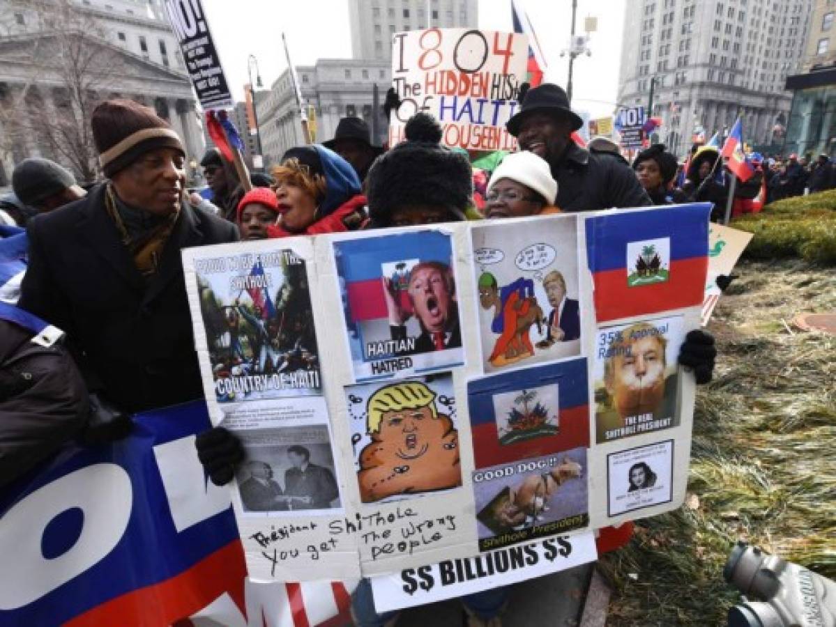 En Haití, manifestantes anti Trump exigen salida del presidente Jovenel Moïse