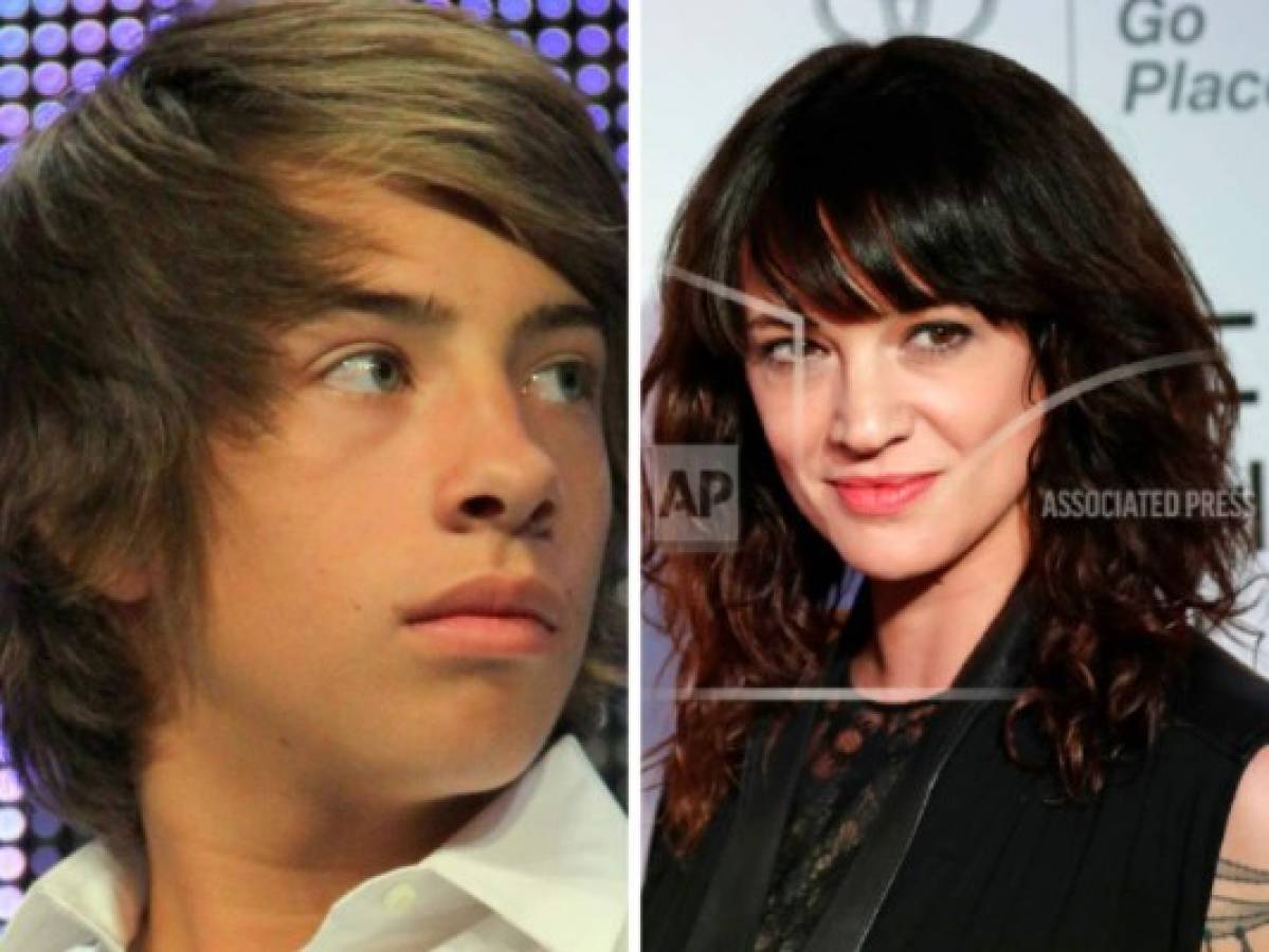 Revelan foto comprometedora de Asia Argento junto a Jimmy Bennett