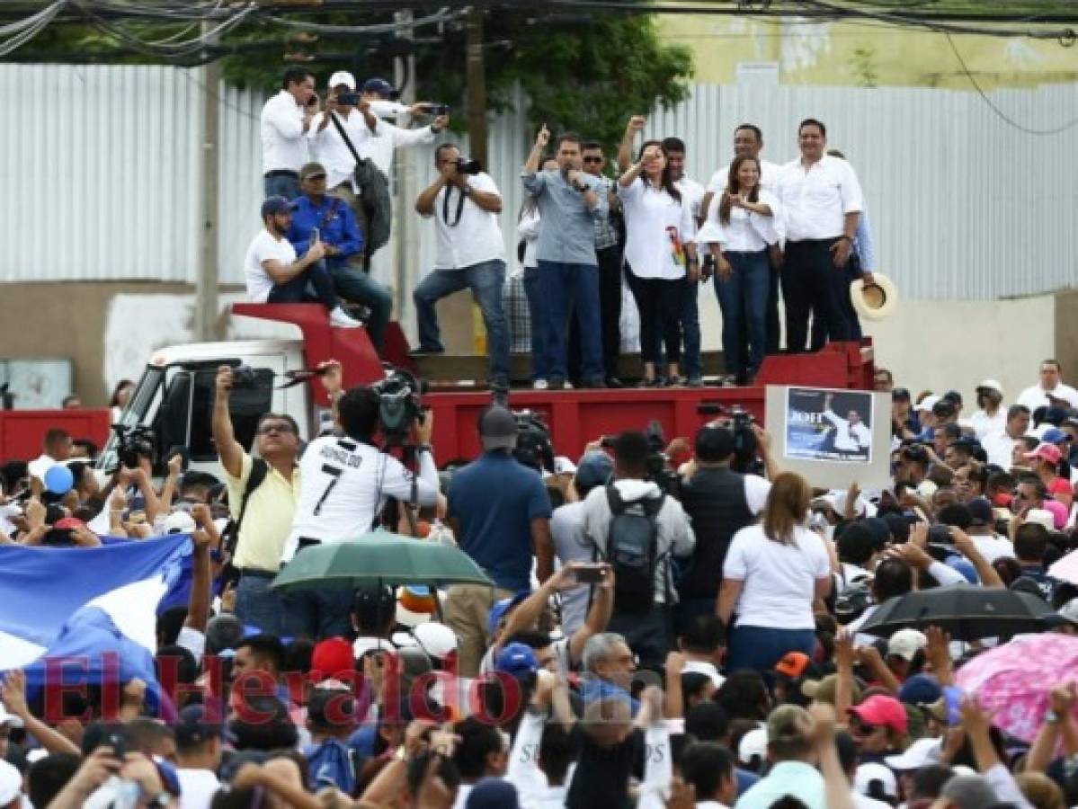 Juan Orlando Hernández en Marcha por la paz: Un presidente solo se puede reelegir una vez