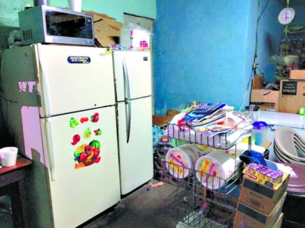 Algunos pandilleros tenían hasta dos refrigeradoras en sus cuartos.