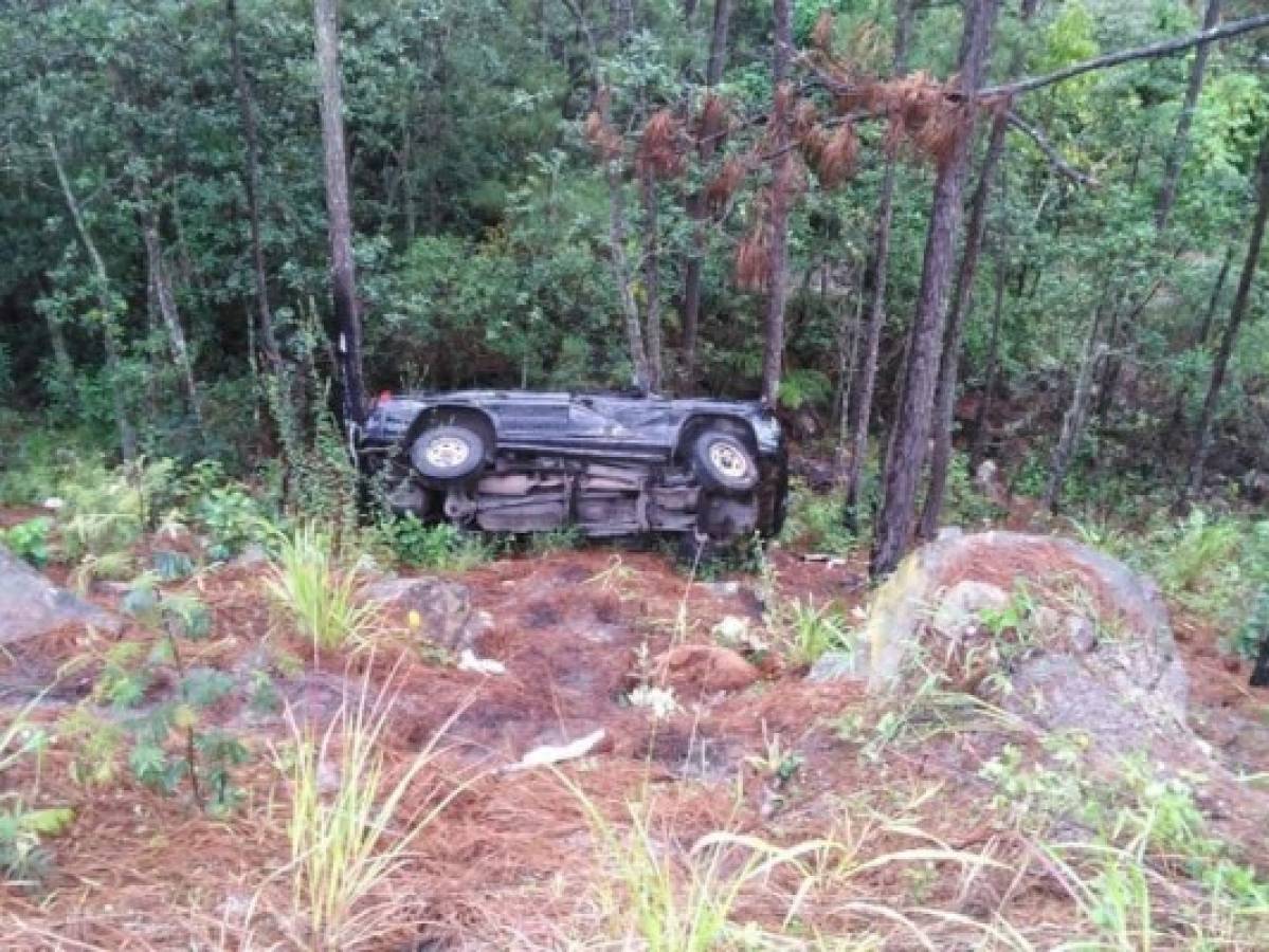 Accidente en carretera a Olancho deja cuatro personas heridas