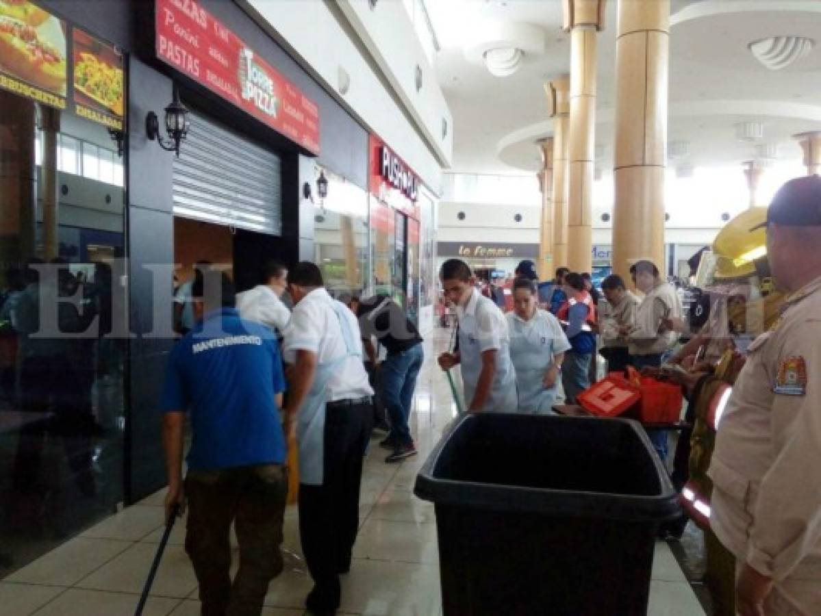 Cilindro de gas explota y deja cinco heridos en centro comercial de Tegucigalpa