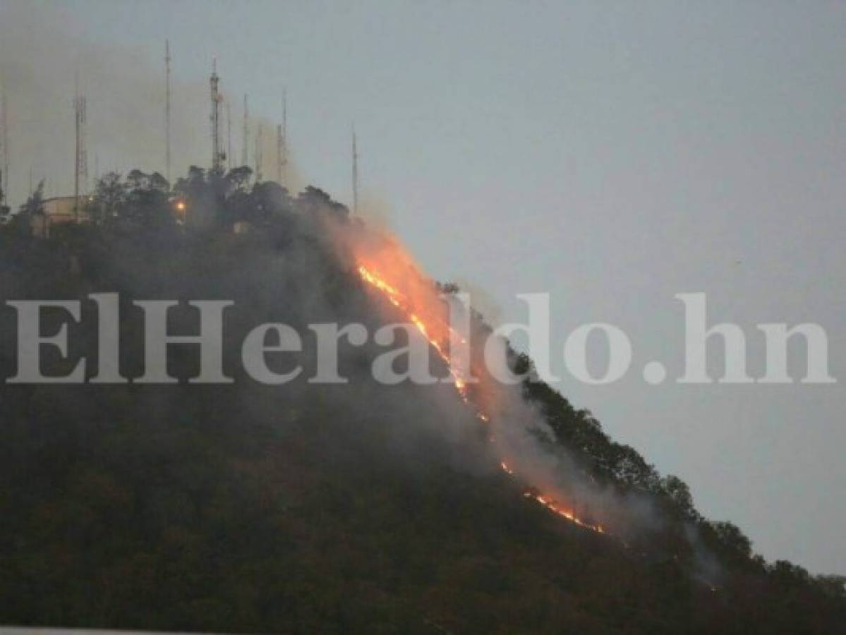 Tegucigalpa: Se incendia el Cerro del Picacho