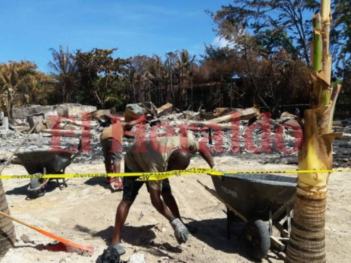 Informe señala que incendio en centro turístico de Roatán fue accidente