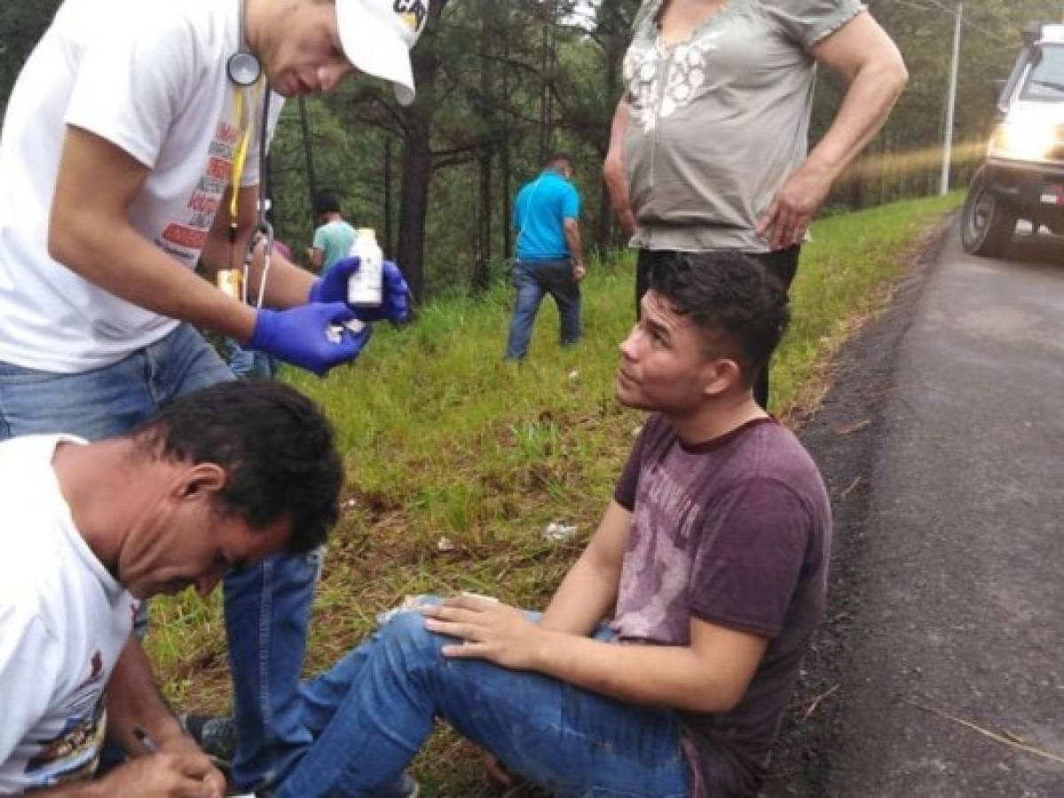 Accidente en carretera a Olancho deja cuatro personas heridas