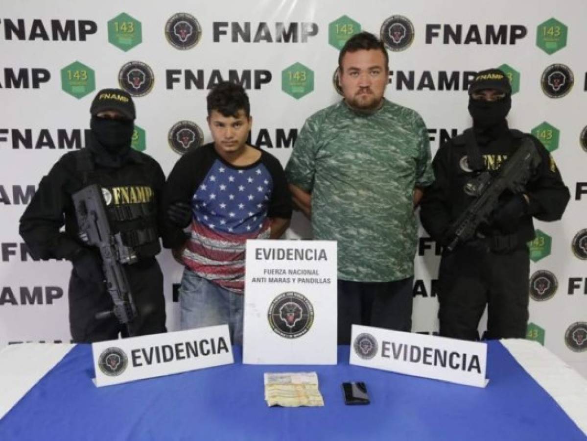 Capturan a dos presuntos extorsionadores y miembros de Los Chirizos en Tegucigalpa