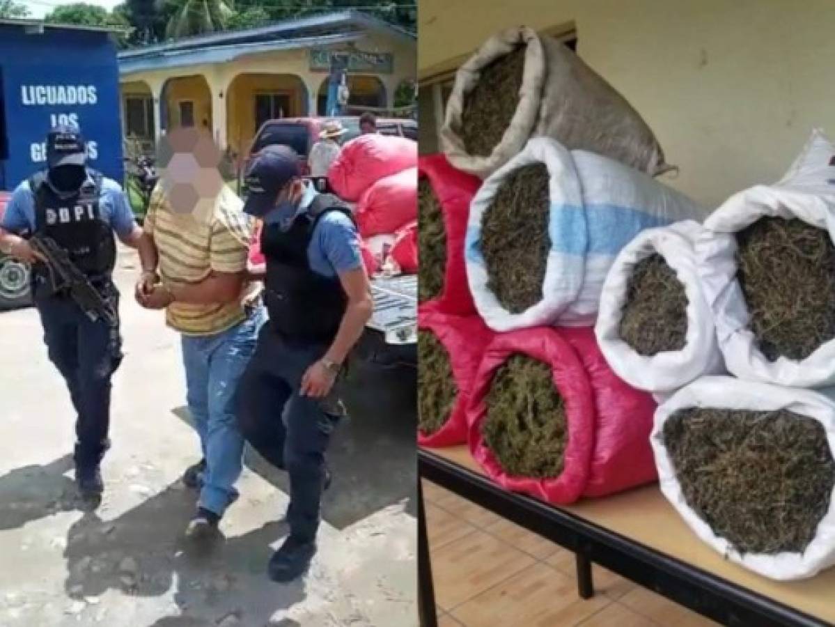 Capturan a hombre con droga, armas e indumentaria militar en Tocoa