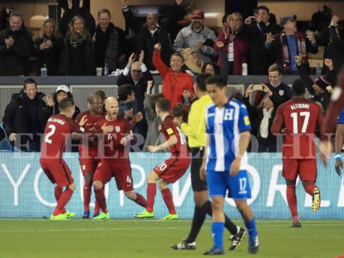 Estados Unidos humilla 6-0 a Honduras en el Avaya Stadium en el juego eliminatorio rumbo a Rusia 2018