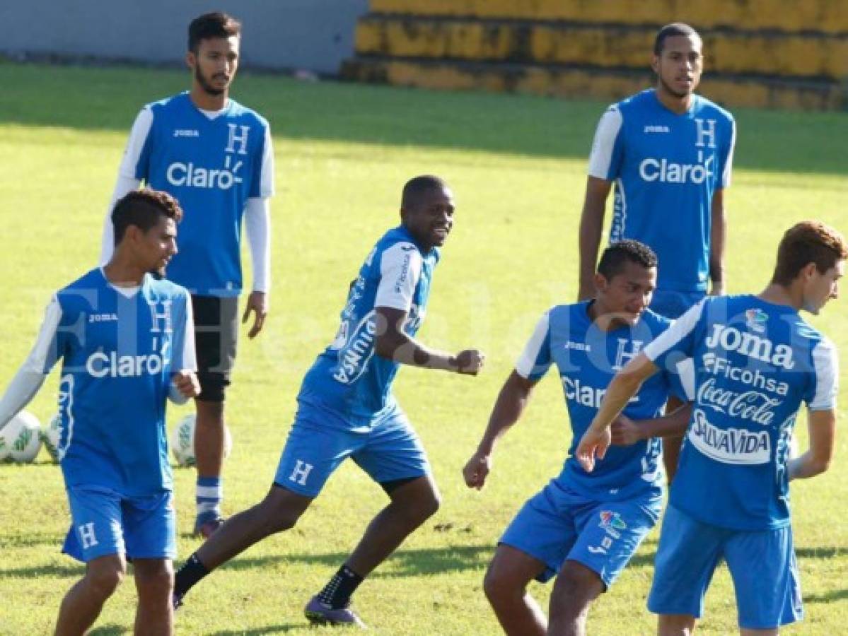 Imagen del entreno de la Selección de Honduras este día en San Pedro Sula. Foto. Delmer Martínez / Grupo Opsa.