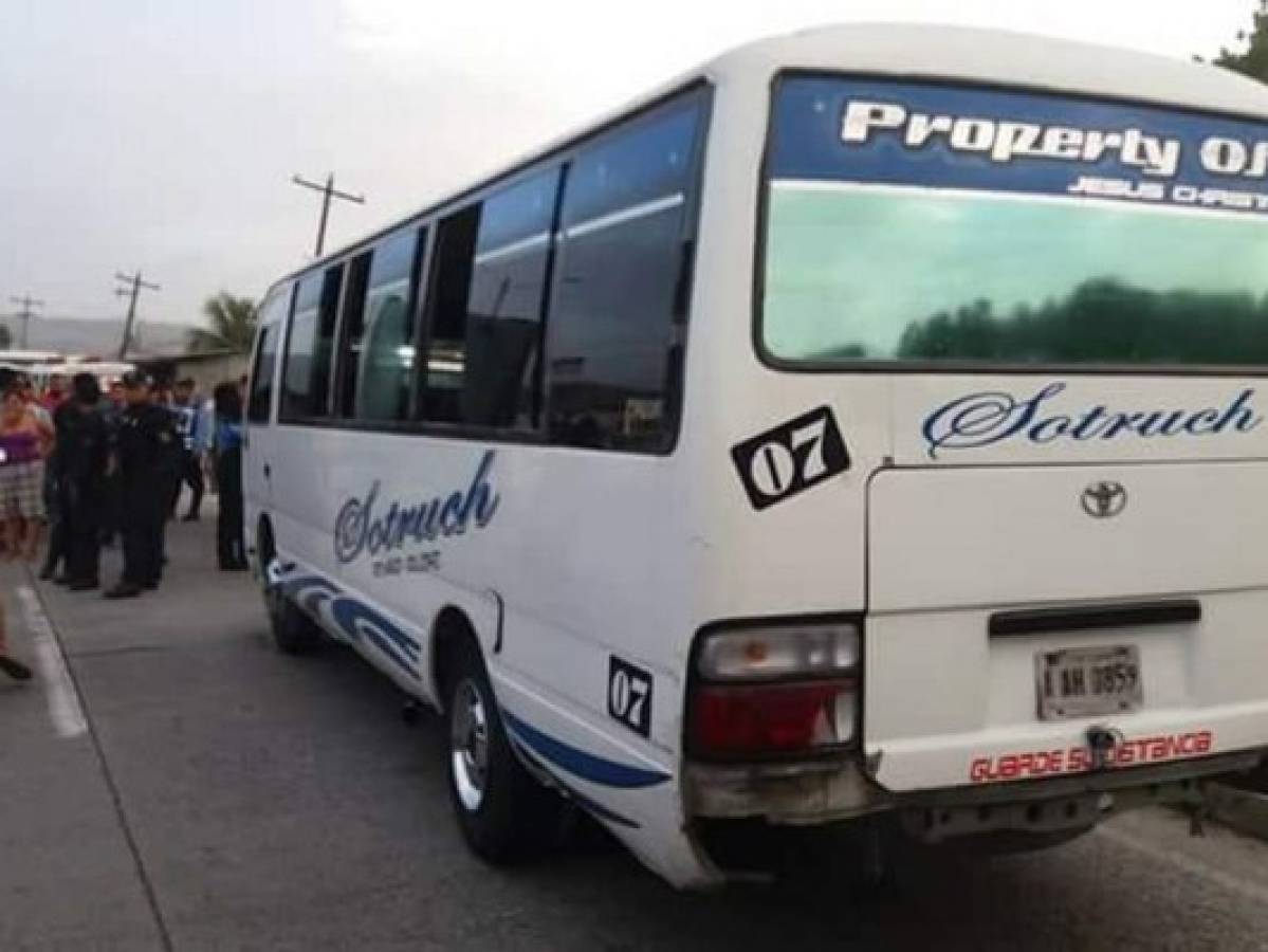 Asesinan a conductor de un bus rapidito en Choloma, Cortés