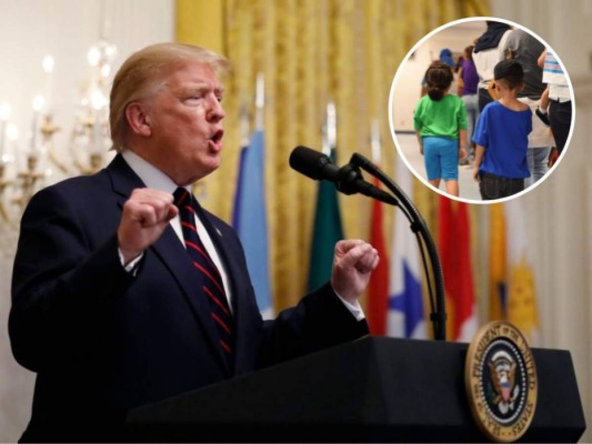 Corte bloquea plan de Trump para detener niños migrantes