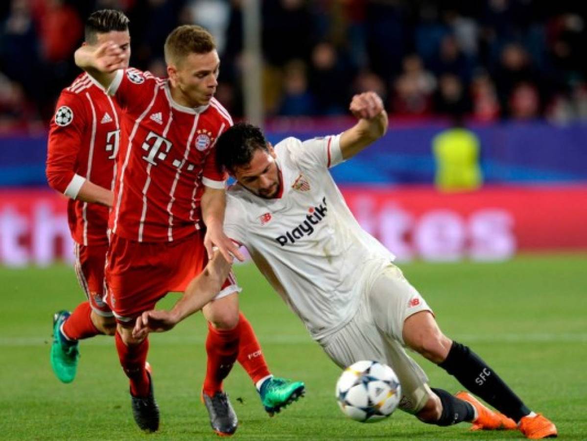 Champions League: Bayern Múnich ganó 2-1 al Sevilla en el Sánchez Pizjuán