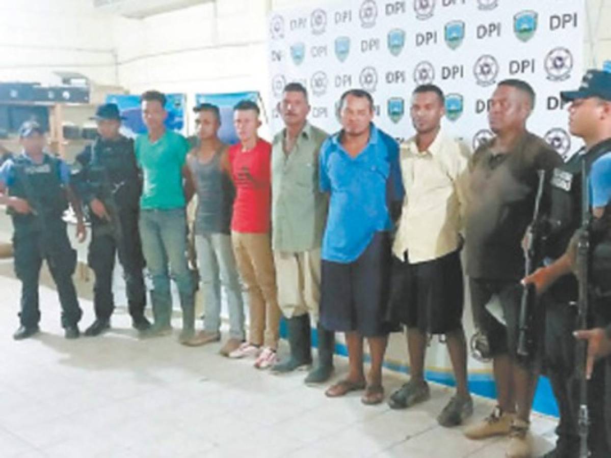El Ministerio Público captura a 11 hombres por delitos ambientales en Olancho