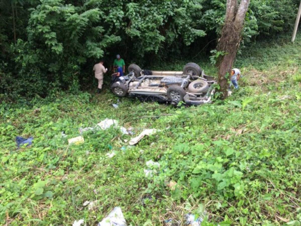 Honduras: Muere un empleado de la OABI tras accidente vehicular y otro resulta herido