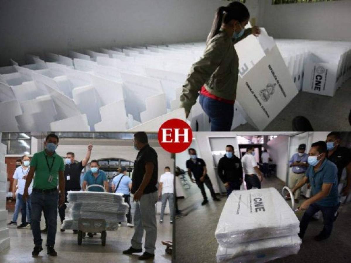 Maletas electorales saldrán este lunes hacia departamentos más alejados de Honduras