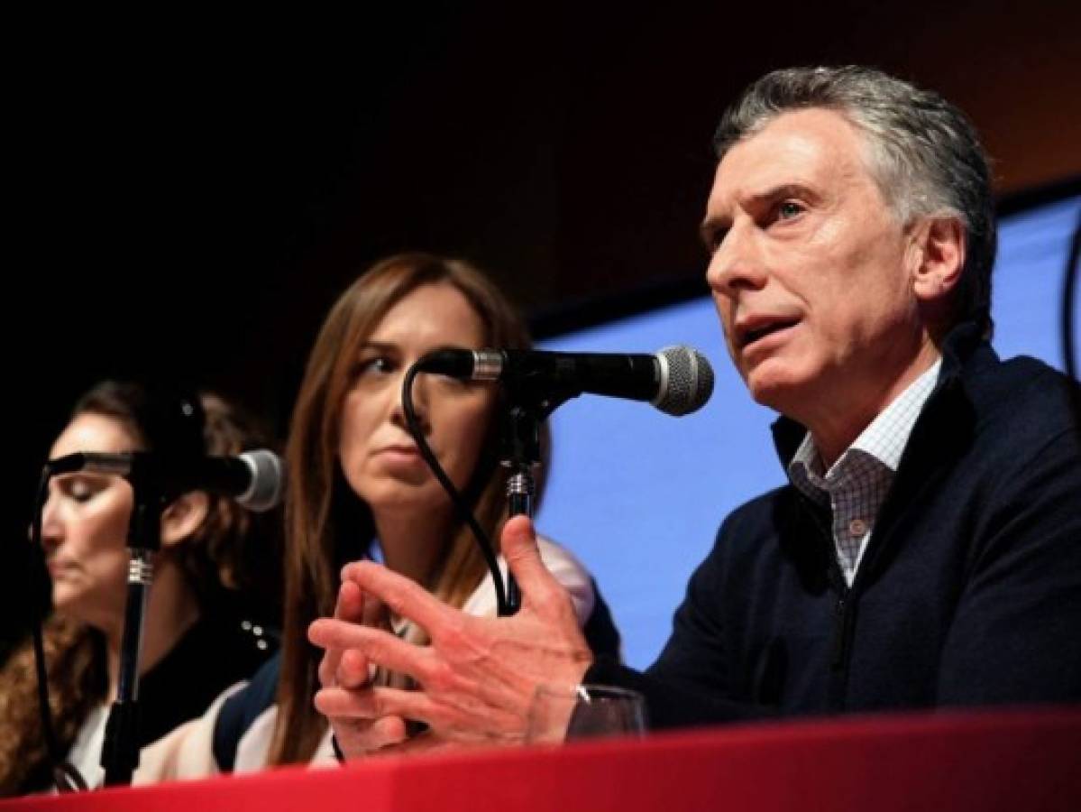 Macri admitió que el partido gobernante tuvo 'una mala elección', a dos meses y medio de la votación general en la que buscará la reelección en medio de una crisis económica. Foto: Agencia AFP.