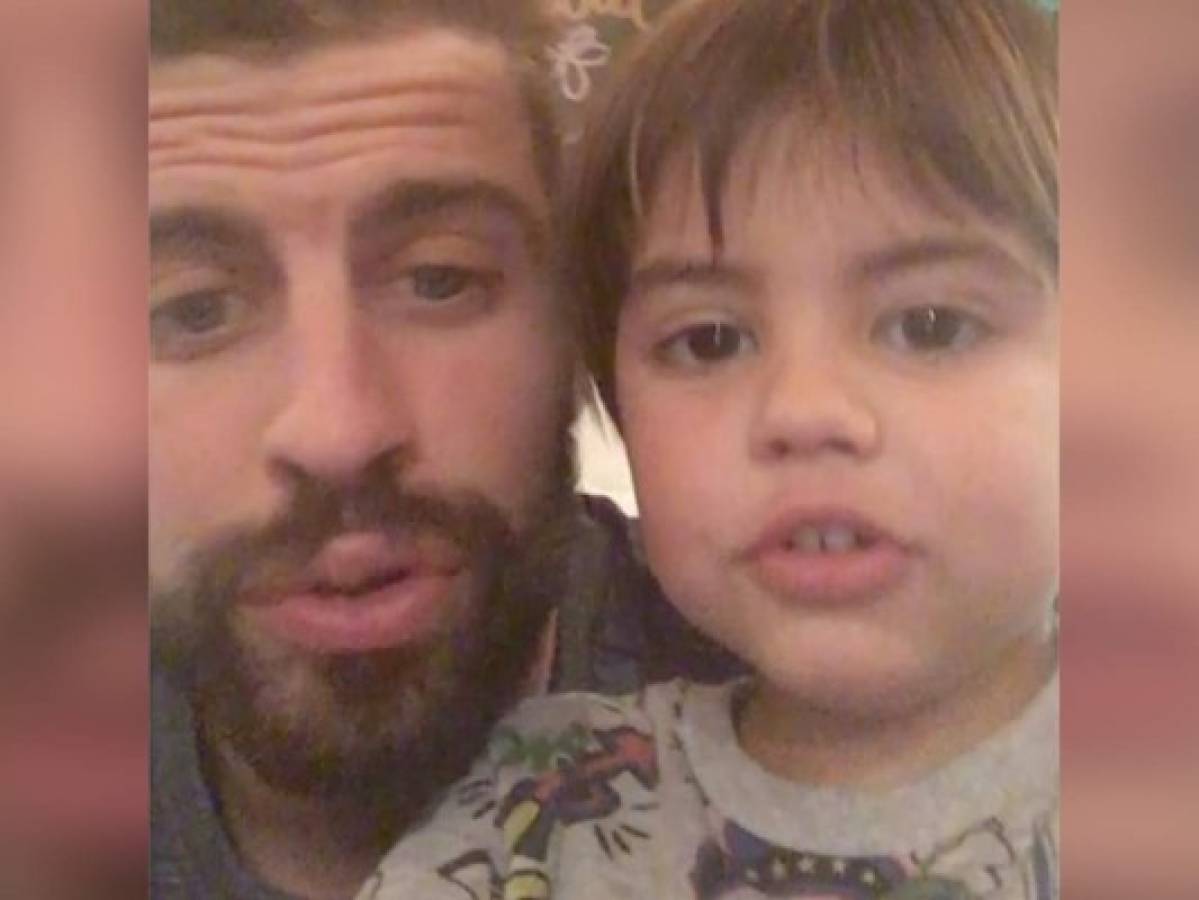 Gerard Piqué y Milan muestran su lado artístico en Instagram