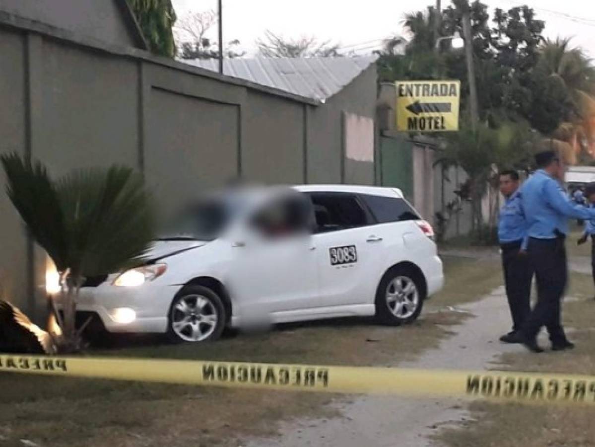 De varios disparos asesinan a un taxista en San Pedro Sula