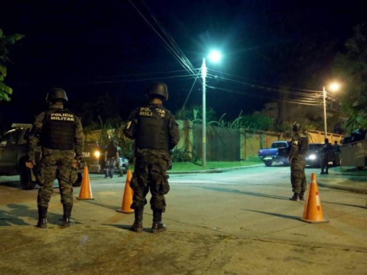 Operativo en lujosa zona de San Pedro Sula