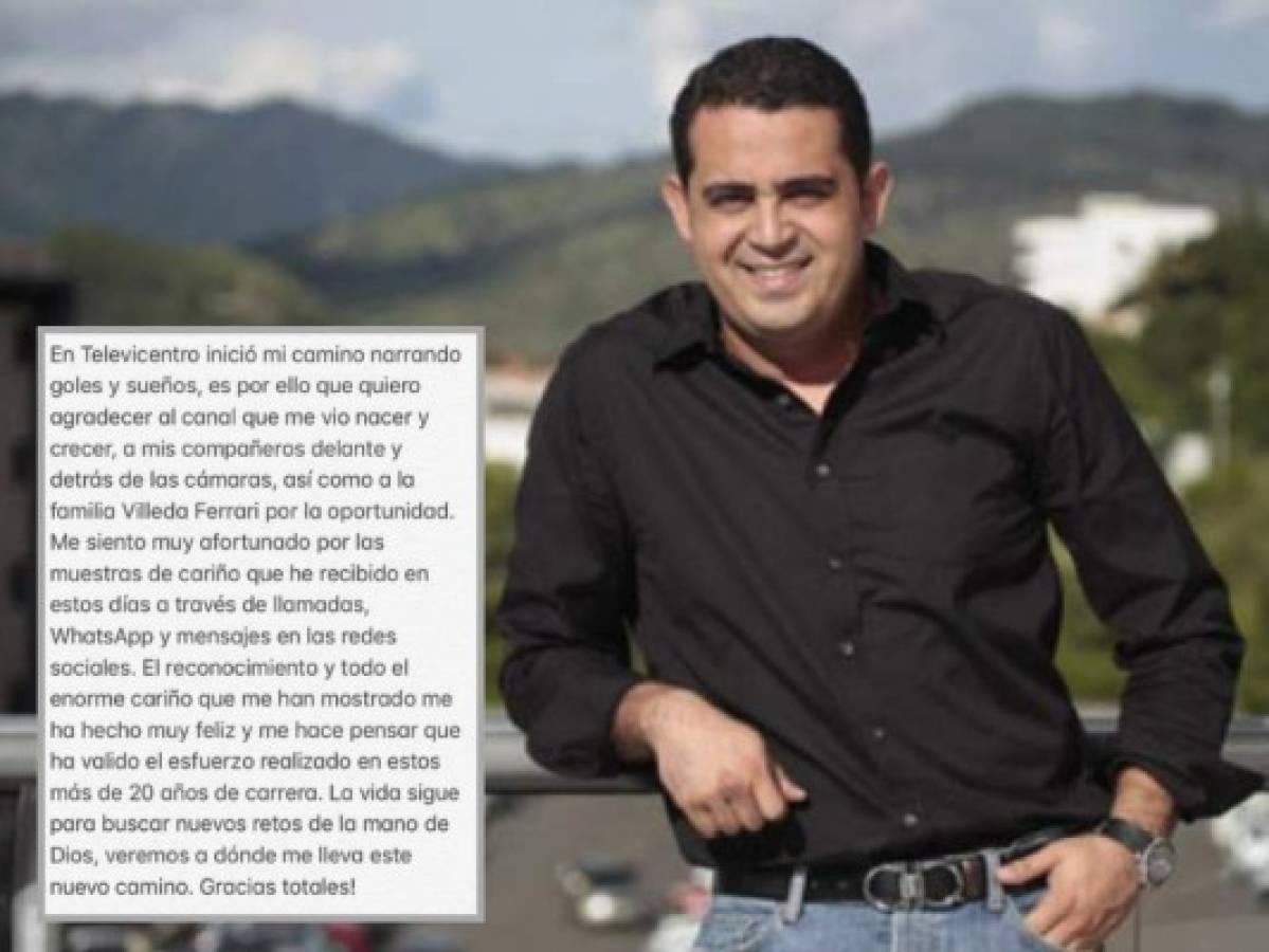La sentida carta de Yanuario Paz tras ser despedido de Televicentro