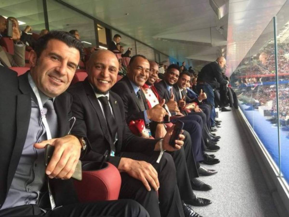 Figo, Roberto Carlos, Cafú y Xavi formar un banco de lujo para Rusia 2018