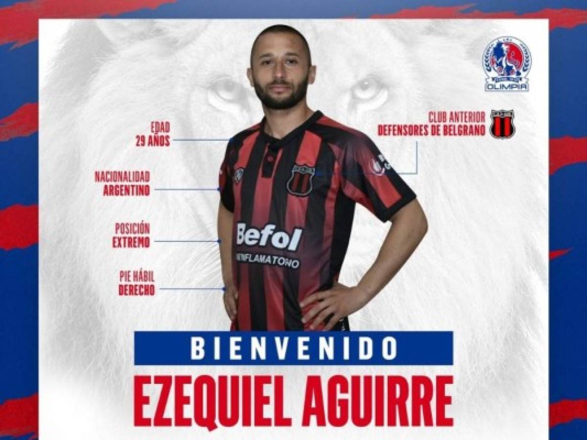 Olimpia anuncia la incorporación del argentino Ezequiel Aguirre