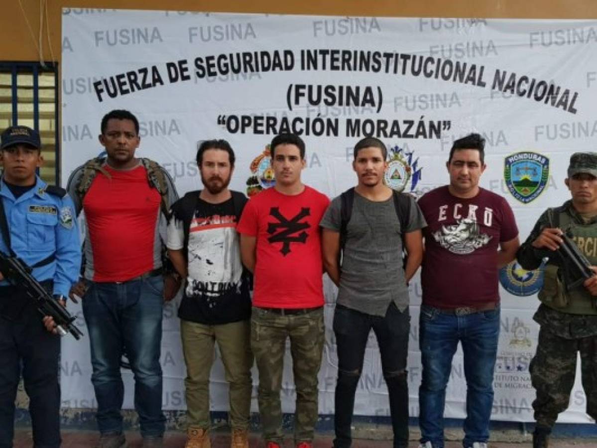 Detienen a cinco inmigrantes ilegales en Choluteca, Honduras