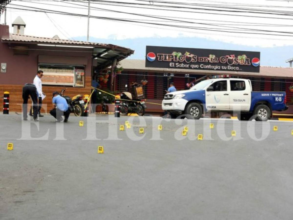 VIDEO: Así mataron a guardia y cliente en restaurante de Lomas de Toncontín