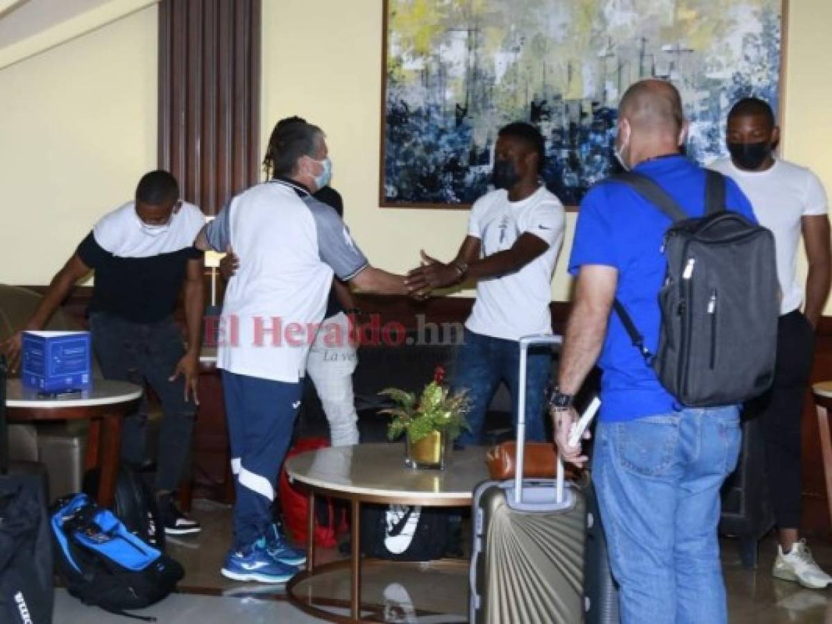 Camaradería en concentración de la Selección de Honduras