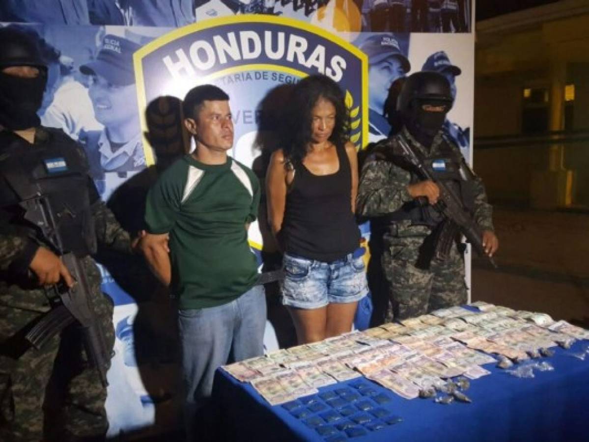 Detienen a pareja que fabricaba droga crispy en San Pedro Sula