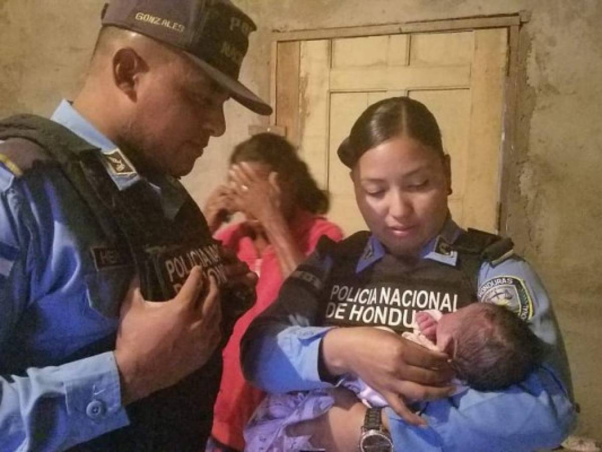 Rescatan a bebé abandonada en una acera en Olancho