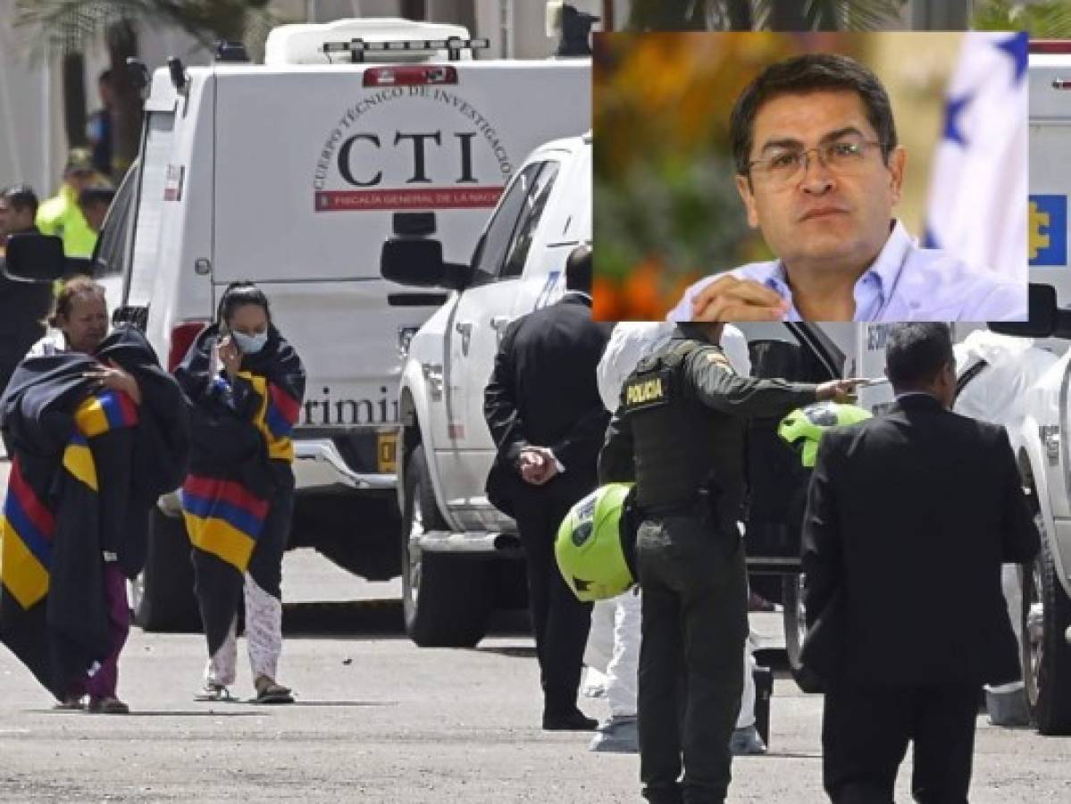 Presidente Juan Orlando Hernández condena atentado en Colombia y se solidariza con las víctimas