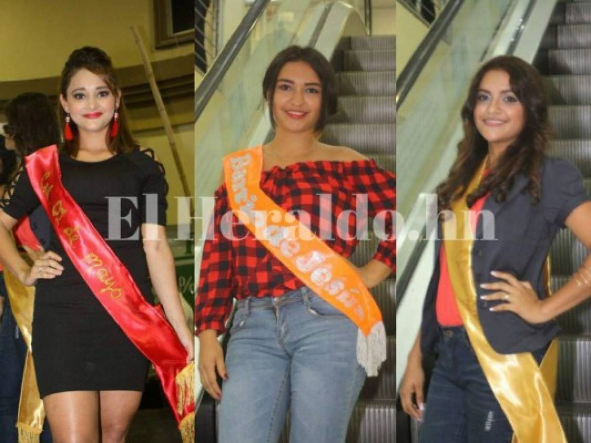 Ellas son las candidatas a reina de la feria patronal de Juticalpa