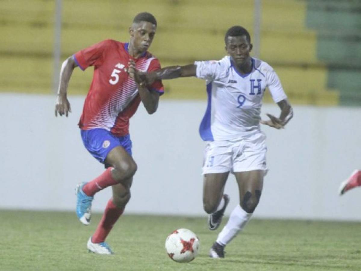 La Selección de Honduras Sub- 17 le ganó 2-1 a Costa Rica en Comayagua