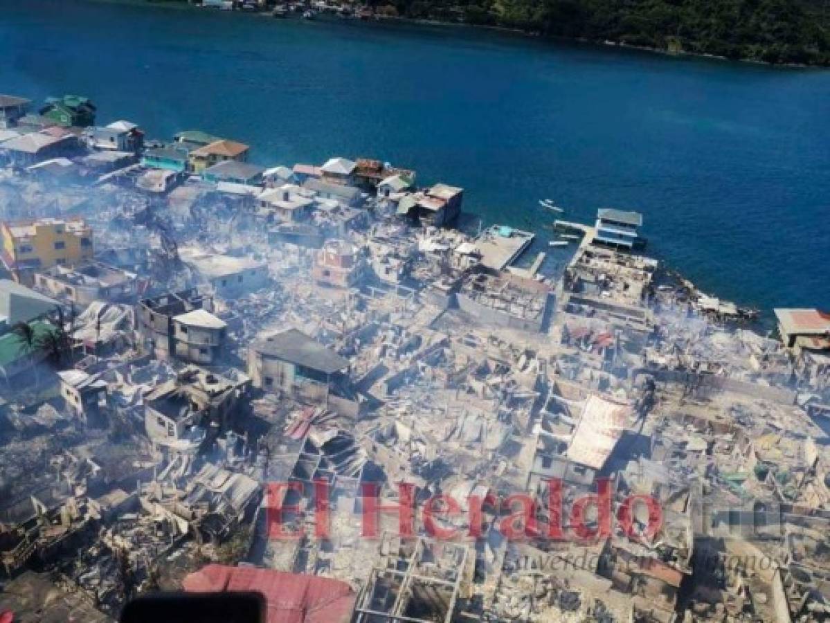 Tras incendio: ¿Cuáles serán las acciones para reconstruir Guanaja?