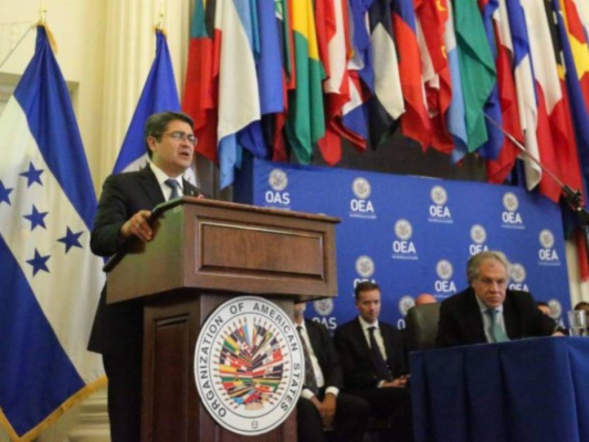 Juan Orlando Hernández: Honduras tiene la voluntad de integrar fuerzas multinacionales para combatir las maras