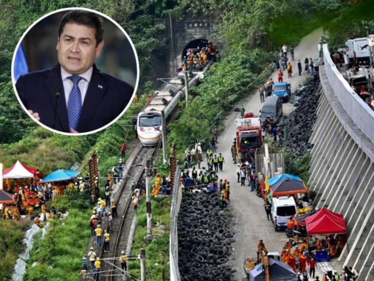 'Mis condolencias para las familias': JOH envía mensaje a Taiwán tras accidente de tren