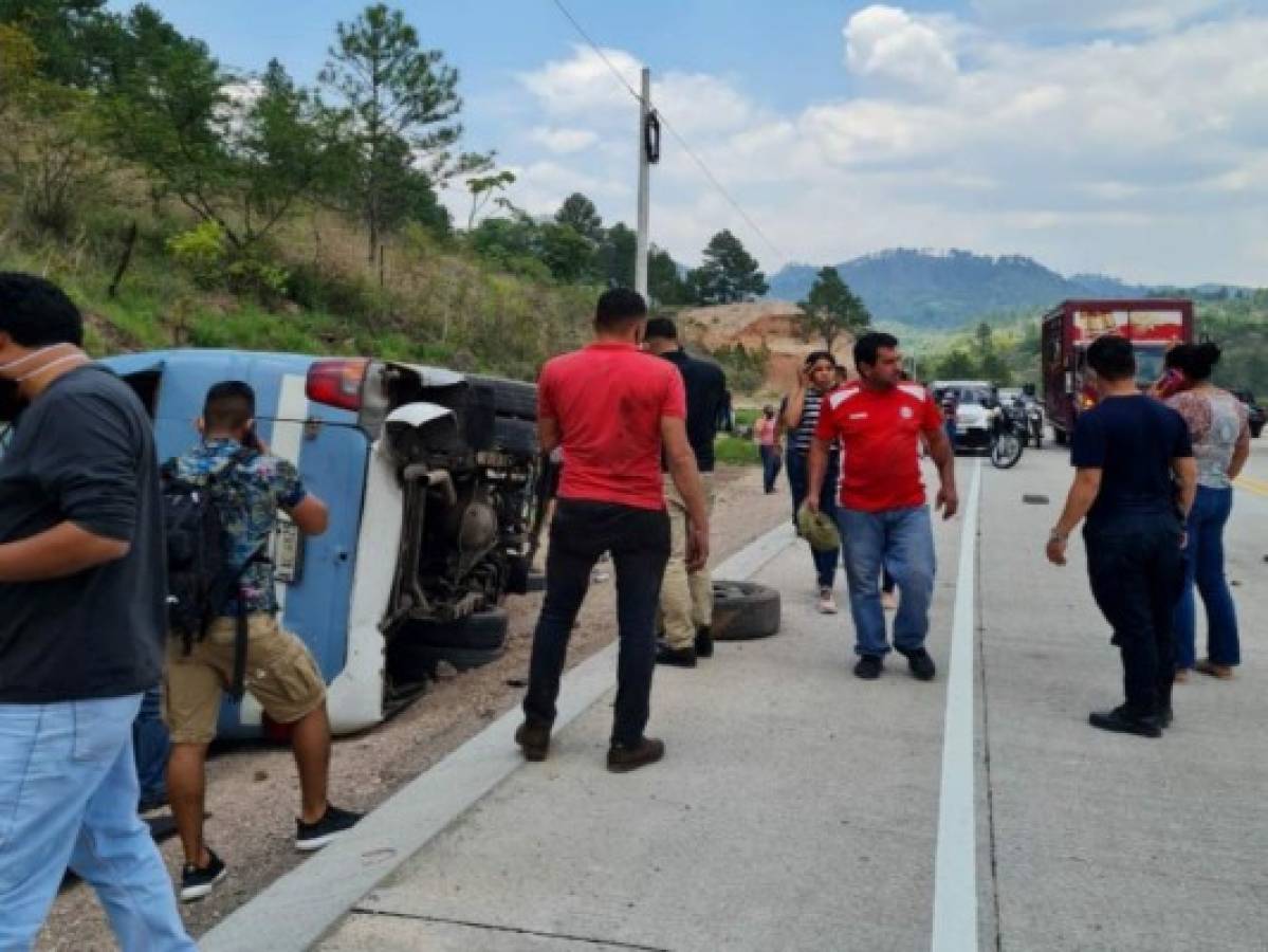 Nueve personas heridas deja accidente de tránsito en Morocelí, El Paraíso