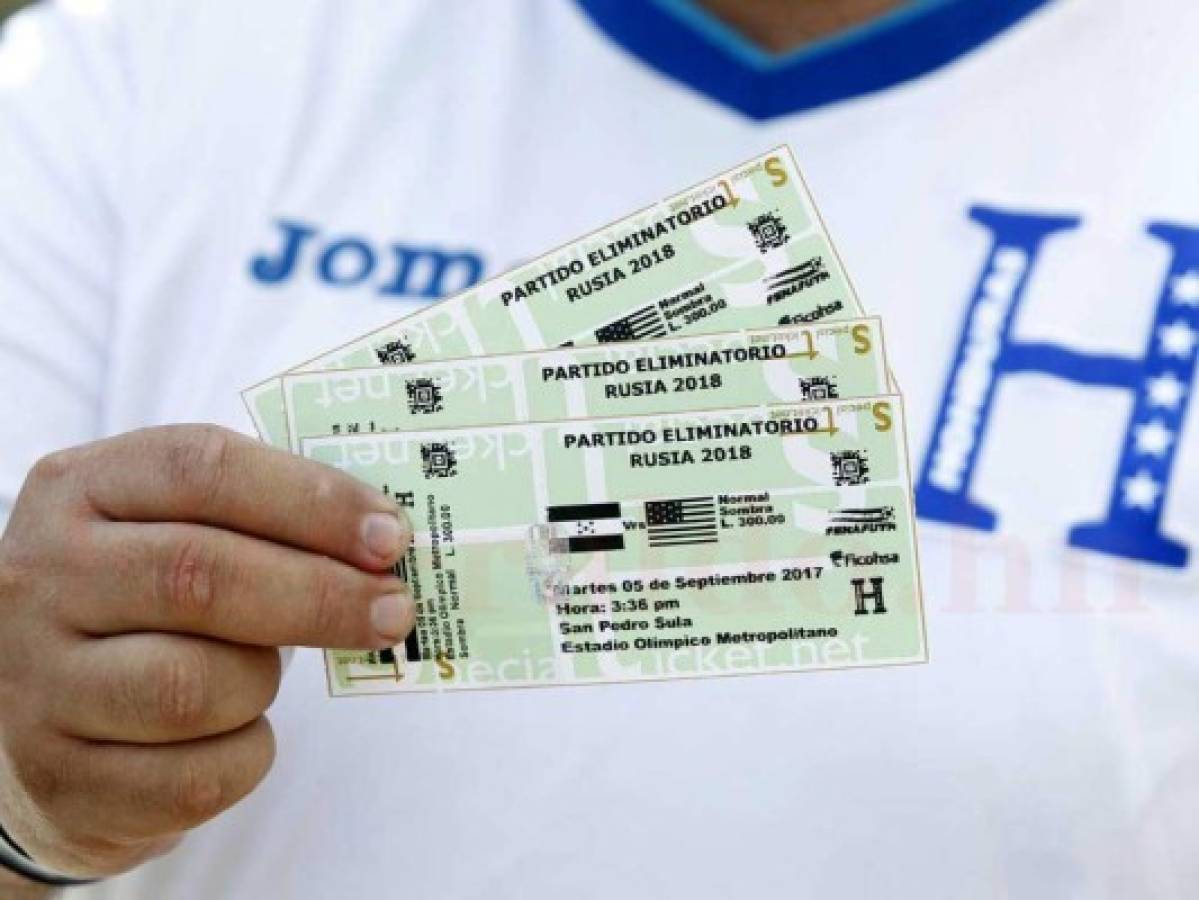 Más del 70 por ciento de boletos vendidos para el juego entre la Selección de Honduras y Estados Unidos