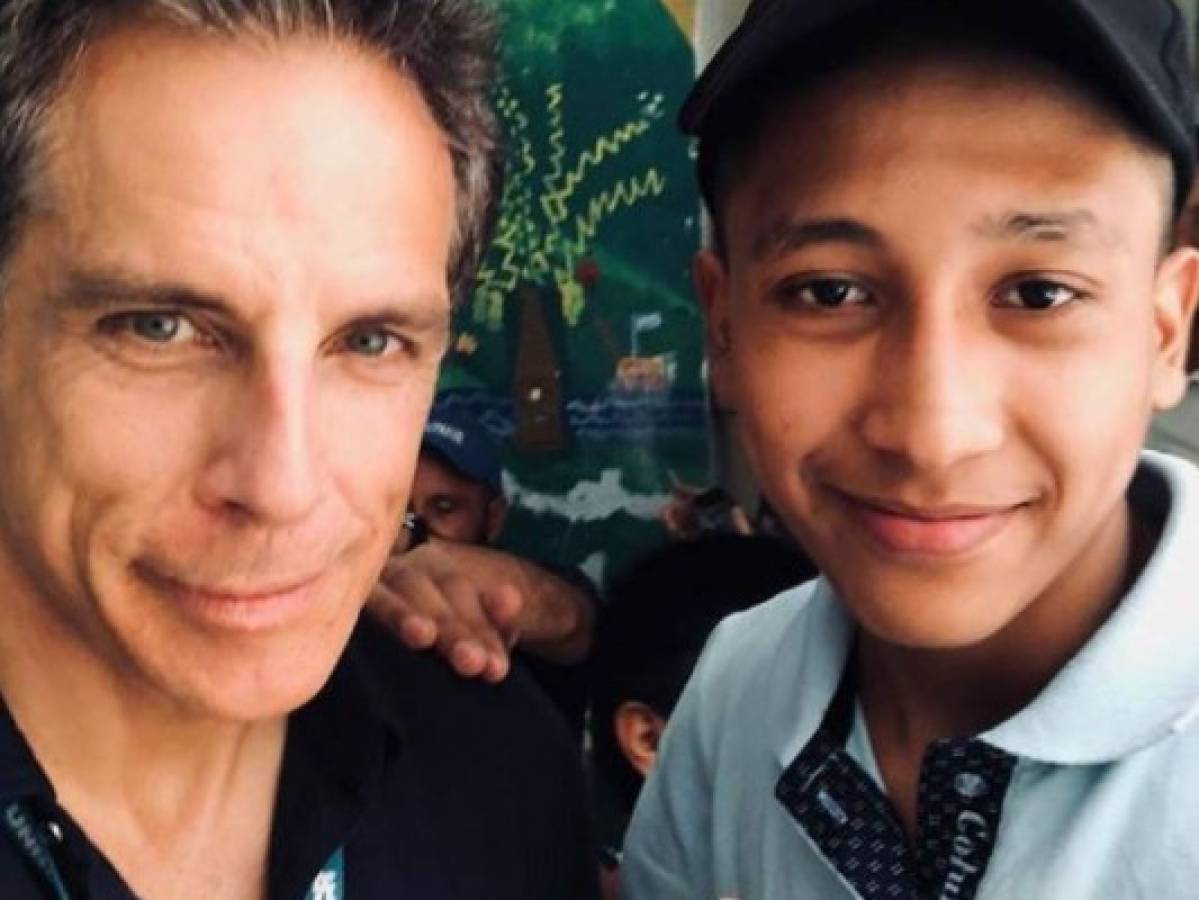 Ben Stiller se reúne con un menor migrante hondureño en Guatemala
