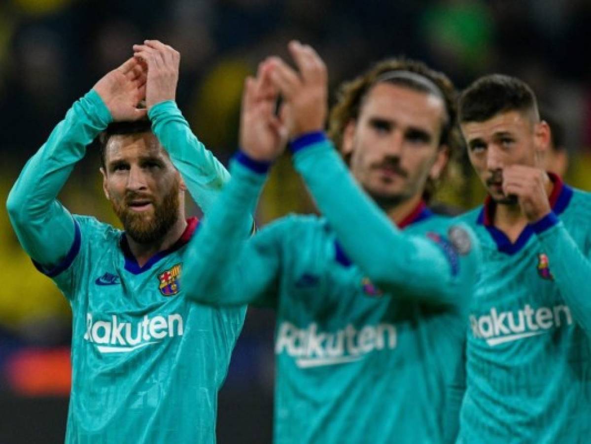 Barcelona empató 0-0 en Dortmund en el regreso de Messi