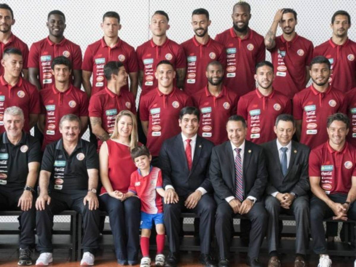 Selección de Costa Rica presta juramento antes de jugar el Mundial