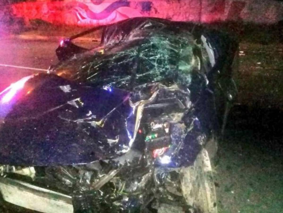 Dos muertos deja aparatoso accidente en avenida de San Pedro Sula