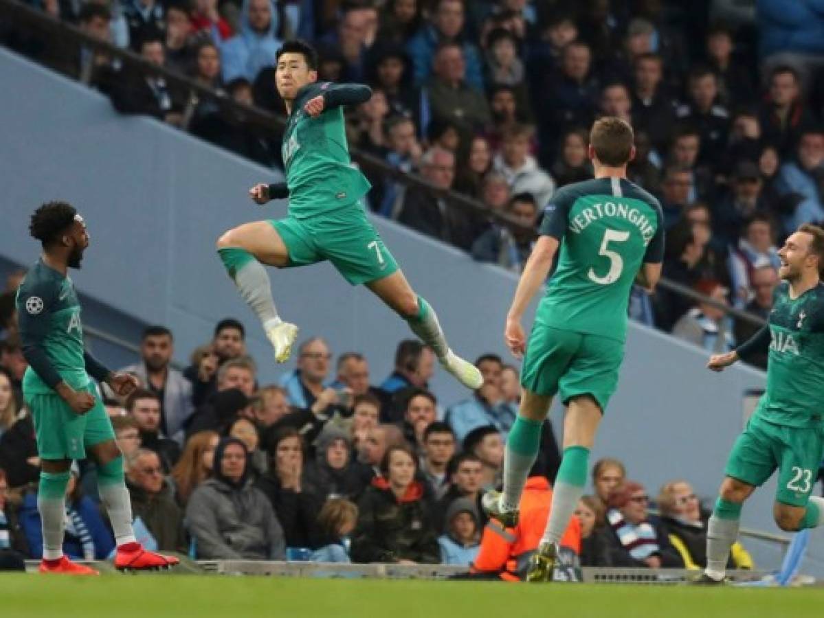 Manchester City queda fuera de la Champions League a manos del Tottenham (4-4 global)