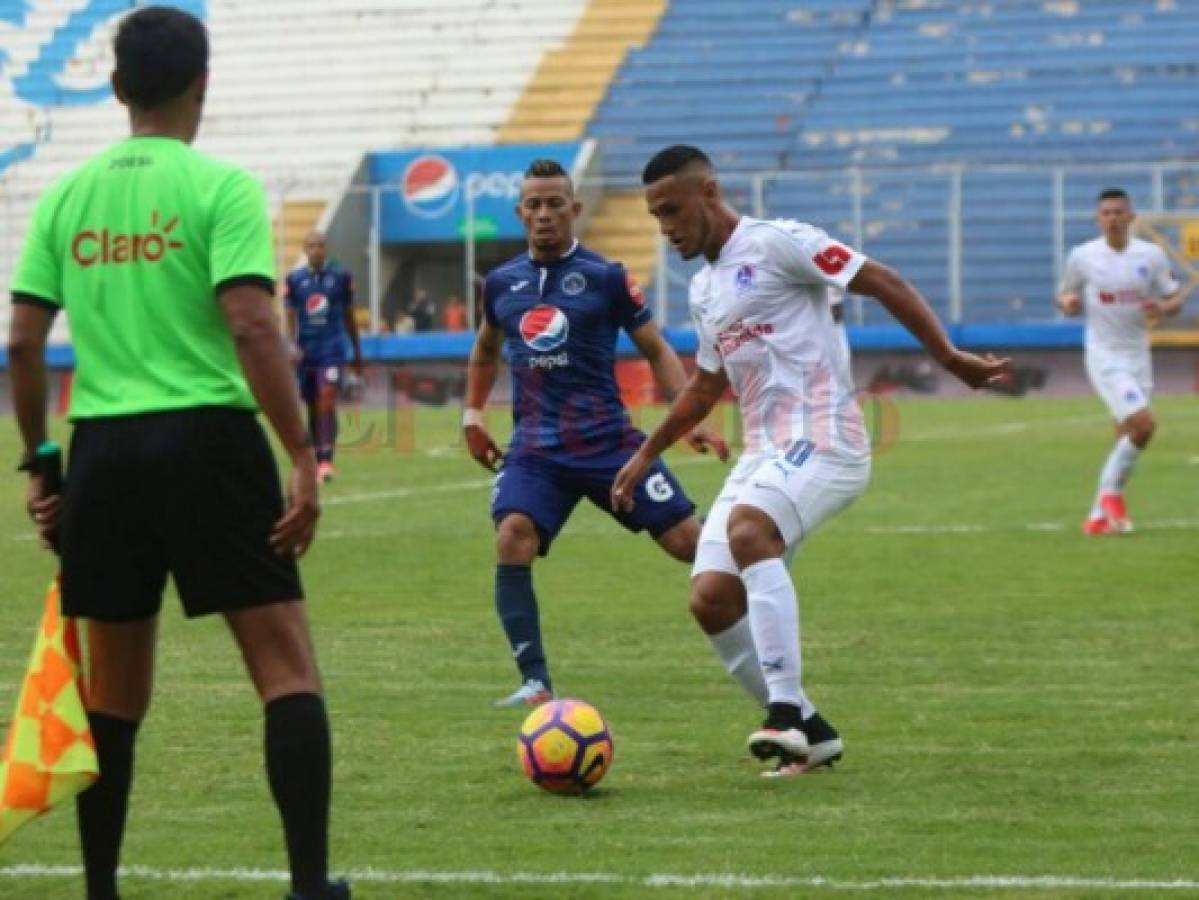 Olimpia venció 2-0 a Motagua en la semifinal de ida en el estadio Nacional