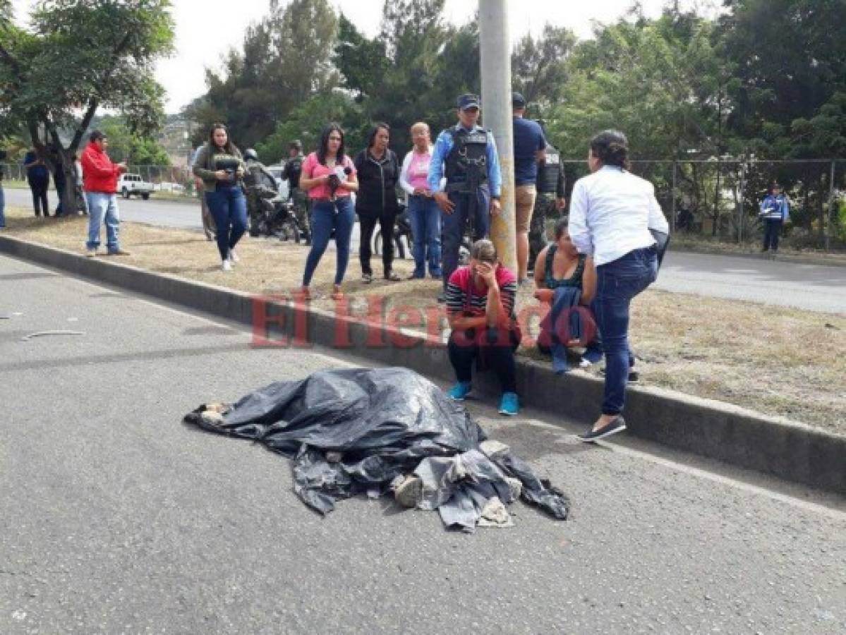 Camión cisterna atropella y mata a peatón en el anillo periférico de la capital de Honduras