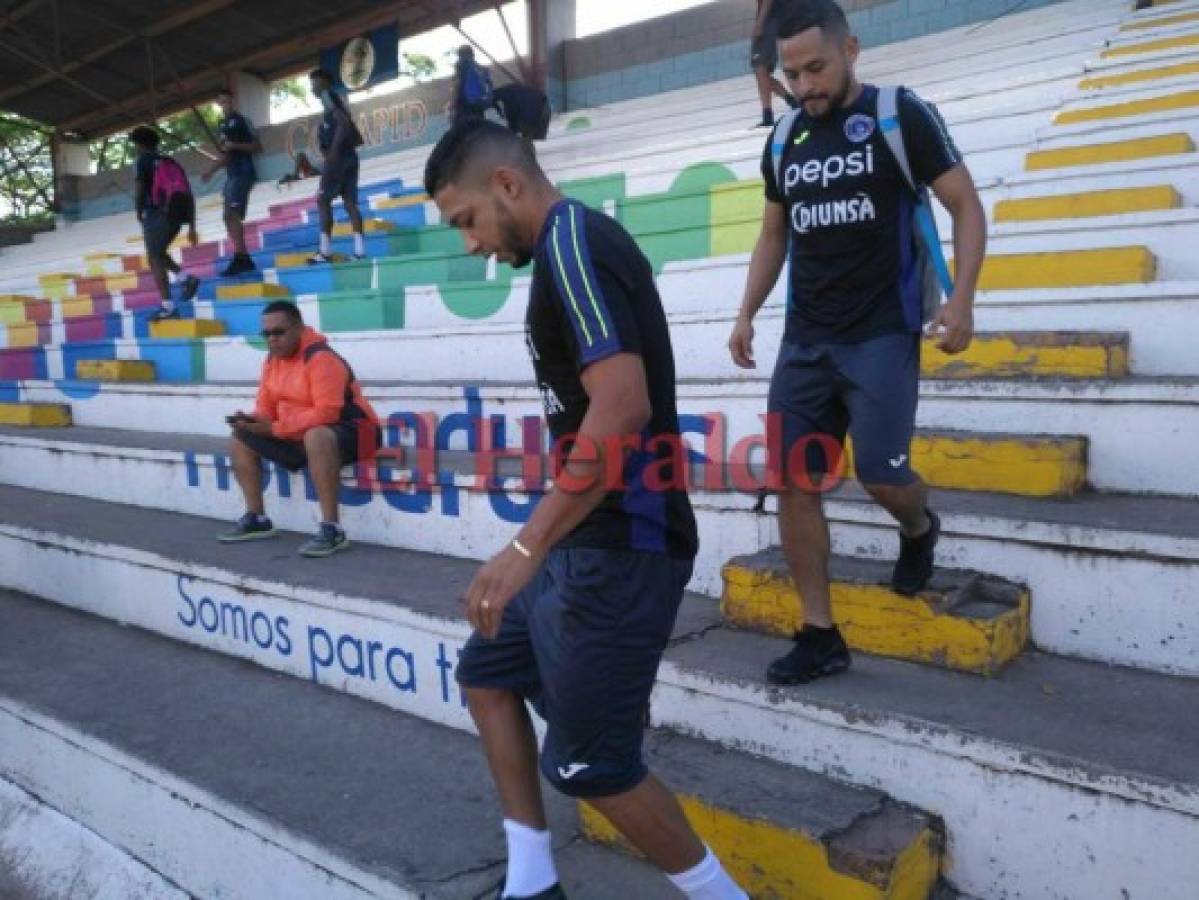 Emilio Izaguirre entrena con Motagua