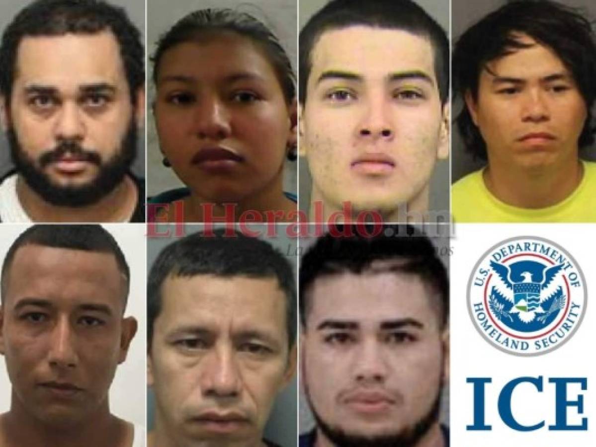 Siete hondureños entre los más buscados por ICE en Estados Unidos